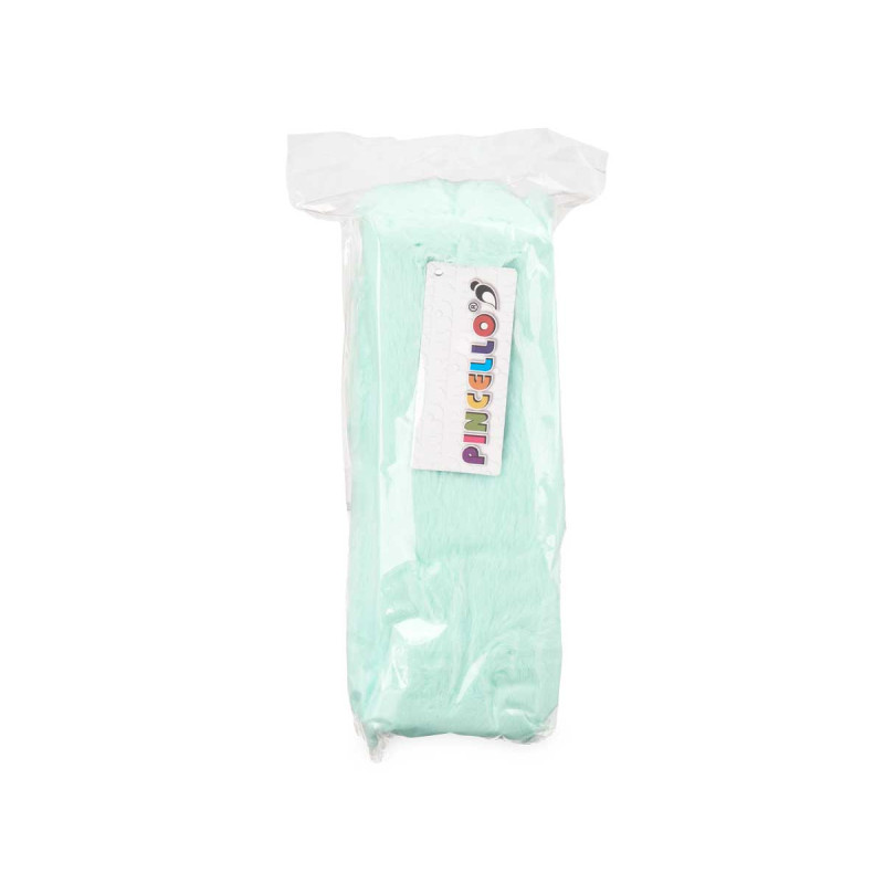 PENCIL CASE RECTANGULAR POMPOM ASSORT 4