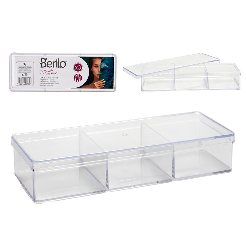 SCATOLA ORGANIZER 3 SPAZI COPERCHIO