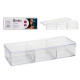 ORGANIZER BOX 3 DEPART WITH TRANSP LID