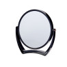BLACK PLASTIC MIRROR ROUND