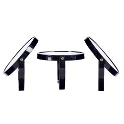 MIROIR PLASTIQUE ROND NOIR