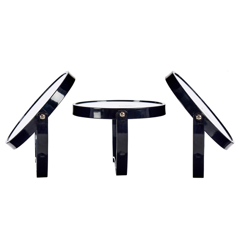 MIROIR PLASTIQUE ROND NOIR