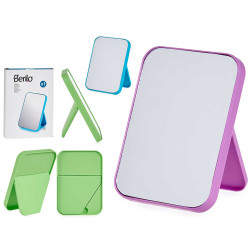 MIROIR PLASTIQUE GRANDE ASSORT 3 COULEUR