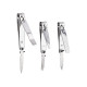SET OF 3 NAIL CLIPPERS SILVER COLOR