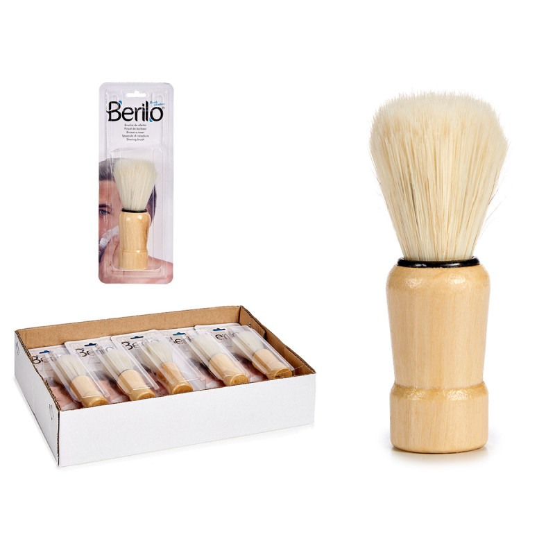 BROCHA AFEITAR MANGO MADERA