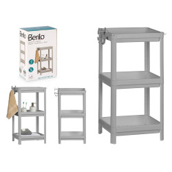LIBRERIA PLASTICA GRIGIA 3 MENSOLE 70.5CM 