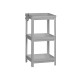 ETAGERE PLASTIQUE GRIS 3 ETAGERES 70.5CM 