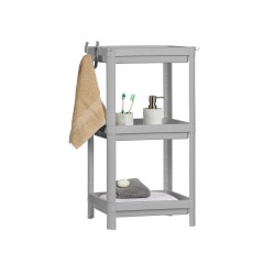 ESTANTE PLÁSTICO GRIS 3 PRATELEIRAS 70.5CM 