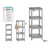 LIBRERIA PLASTICA GRIGIO 4 MENSOLE 100CM