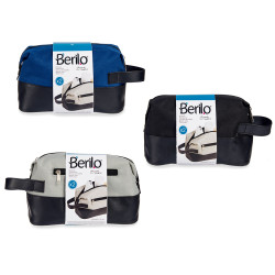 TROUSSE TOILETTE AVEC FERMETURE ECLAIR COUL SET3