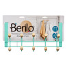 PERCHA METAL 10 GANCHOS MADERA MENTA