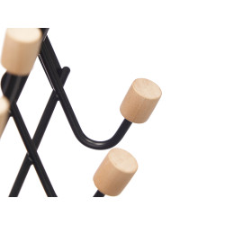 HANGER 6 BLACK DOOR KNOBS