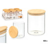 TARRO REDONDO BOROSILICATO TAPA BAMBU 800ML