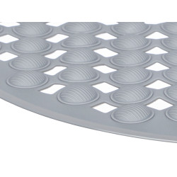 TAPIS DE DOUCHE ANTIDÉRAPANT GRIS 66X37 CM