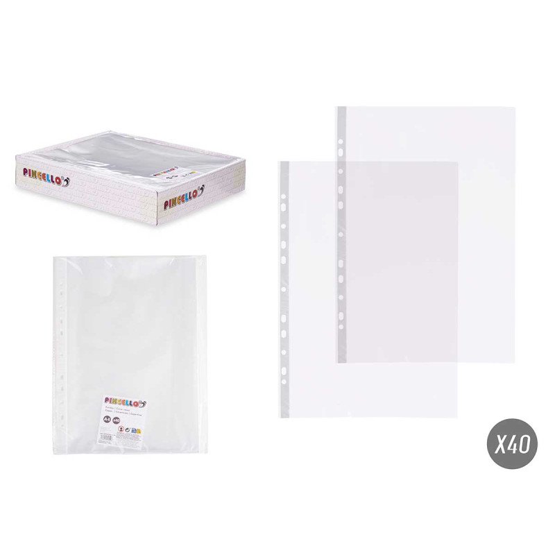 SET 40 COUVERTURES TRANSPARENTES A4 PAPIER