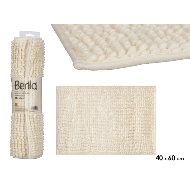 TAPPETO BAGNO BIANCO 40X60CM