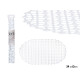 WHITE ANTI-SLIP BATHROOM MAT 34X63CM
