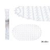 TAPIS DE DOUCHE ANTIDÉRAPANT BLANC 34X63 CM