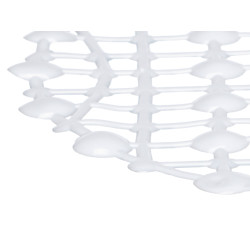 TAPIS DE DOUCHE ANTIDÉRAPANT BLANC 34X63 CM