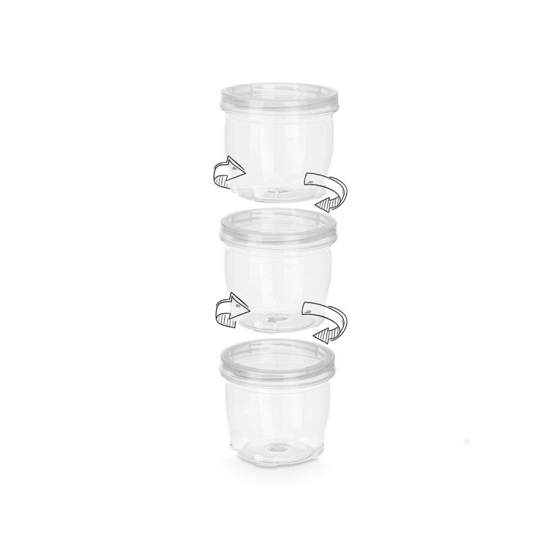 CONJ 3 RECIPIENTES PLASTICO 360ML