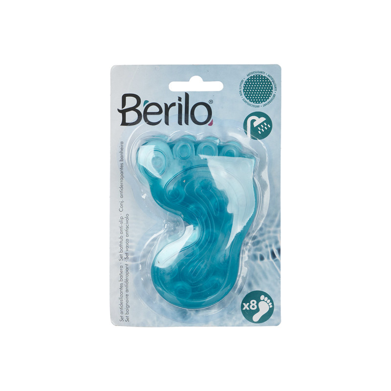 SET 8 PCS BAIGNOIRE PIED ANTIDÉRAPANT ASRT 2 COL