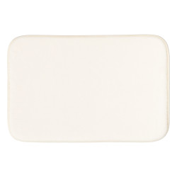 MEMORY FOAM BATH MAT LIGHT WHITE