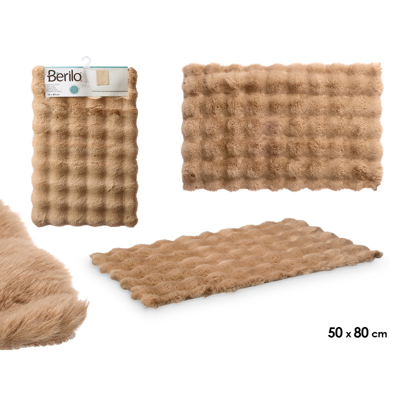 TAPIS DE BAIN BRUN