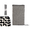 BATHROOM RUG BLACK 50X80CM 