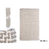 BATHROOM RUG GREY 50X80CM 