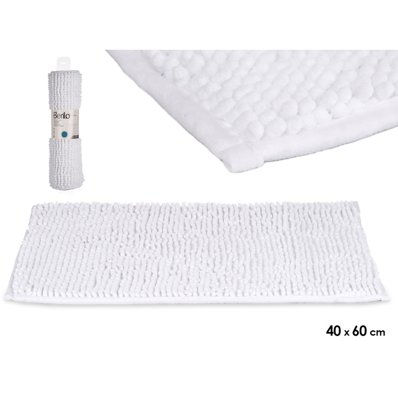 TAPIS BAIN BLANC 40X60CM 
