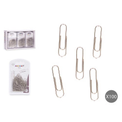 SET 90 SILVER PAPERCLIP MEDIUM