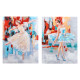 ASSORTED VERTICAL DANCER 2 CANVAS 90X120CM 