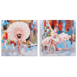 ASSORTED HORIZONTAL DANCER 2 CANVAS 100X100CM 