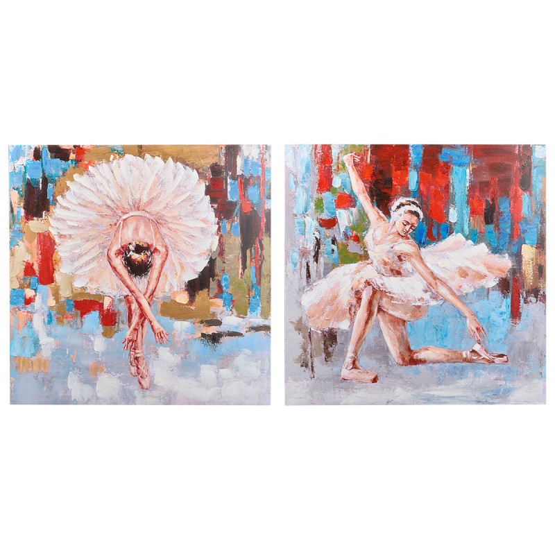 TELA BALLERINE ORIZZONTALI 2 ASSORTITI 100X100CM