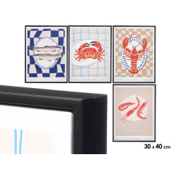 QUADRO MAR SORT 4 30X40CM