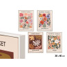 QUADRO FLOWER MARKET SORT 4 30X40CM