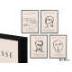 QUADRO MATISSE SORT 4 30X40CM