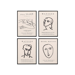 QUADRO MATISSE SORT 4 30X40CM