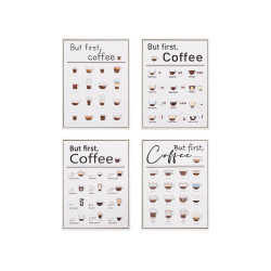 TABLEAU COFFEE ASSORT 4 30X40CM