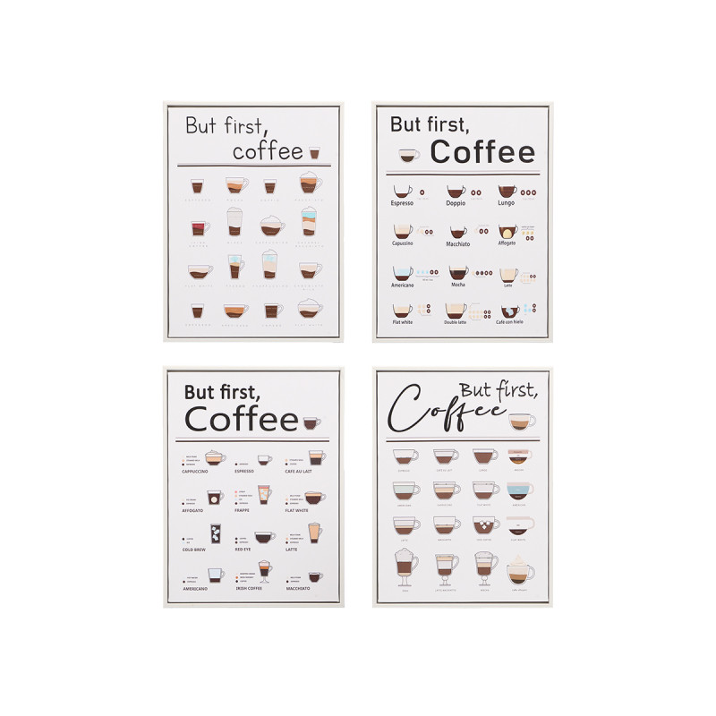 CUADRO COFFEE SURT 4 30X40CM
