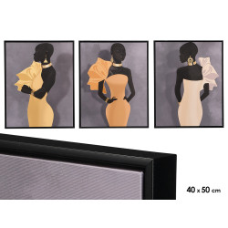 QUADRO DONNA ASS 3 40X50CM 