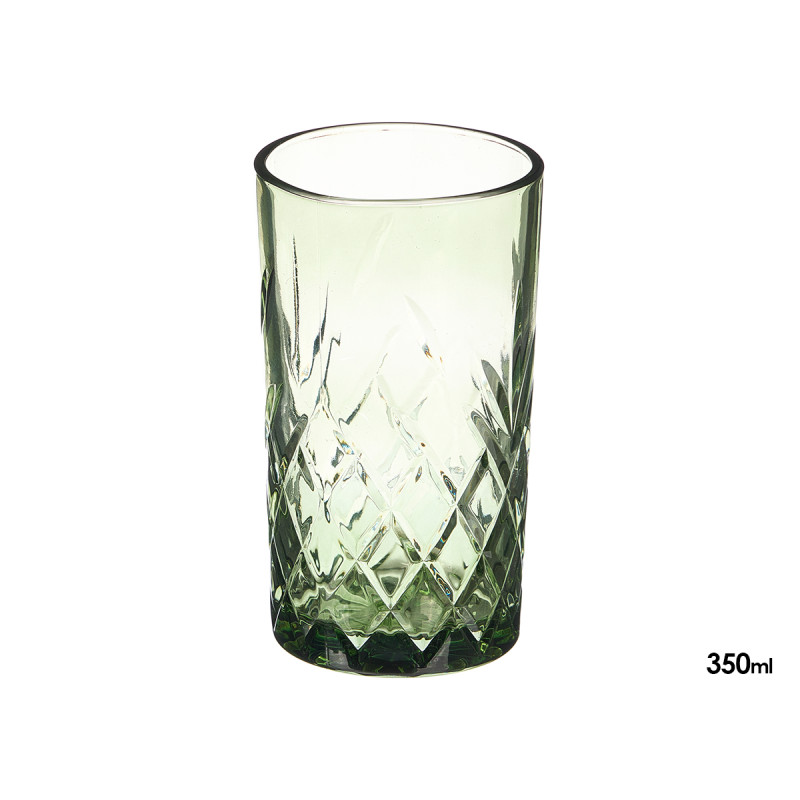 BICCHIERE FUSTELLATO 380ML VERDE