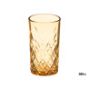 380ML AMBER DIE-CUT GLASS