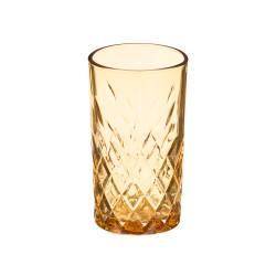 VERRE DÉCOUPÉ 380ML AMBRE