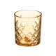 350ML AMBER DIE-CUT GLASS