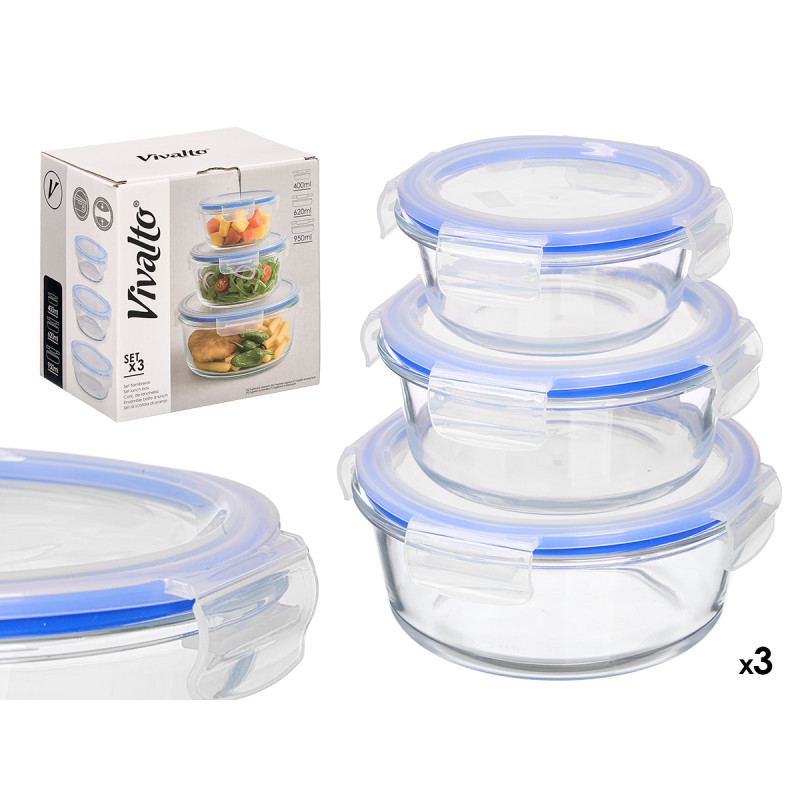 SET 3 FIAMBRERAS TAPA REDONDA