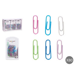 SET 80 METALLISED PAPERCLIP  SMALL