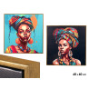 CANVA FRAME GOLDEN ETHNIC SCARF ASSORTED 2 60X60