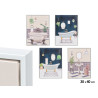 WHITE CANVA FRAME BATHROOM ASSORTED 4