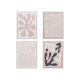 QUADRO MOLDURA BRANCA ABSTRATO 30X40CM SORT 4